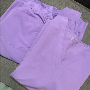 Mandala Bright Lavender Scrub Set